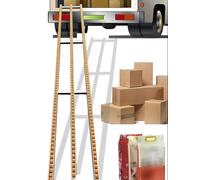 Sistema de transportador de rodillos sin alimentación con marco plegable para una descarga eficiente del remolque