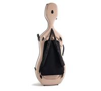 Sistema de transporte GEWA Air para estuche de violonchelo - Sistema de mochila desmontable - Fijación con 3 anillas en D (parte trasera del estuche) - Cómodo acolchado para la espalda - Cordura negra