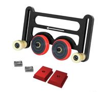 Sistema de valla de mesa de enrutador ajustable con ruedas de rodamiento, tablero de plumas de taller para carpintería, herramienta de guía de sierra de mesa