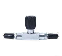 Sistema de válvula de doble tanque de buceo con estándar DIN y flexibilidad 3500 psi nominal rosca G3/4 para un montaje seguro (varilla intermedia)
