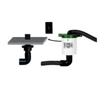 Sistema de ventilación de wc de la variante de suelo sogtt azul/verde