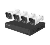 Sistema de videovigilancia Foscam FN9108E-B4-2T Blanco 4x cámara bullet PoE 3K, 1x NVR de 8 canales