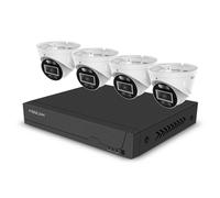 Sistema de videovigilancia Foscam FNA108E-T4-2T Blanco 4x cámara domo PoE 4K, 1x NVR de 8 canales