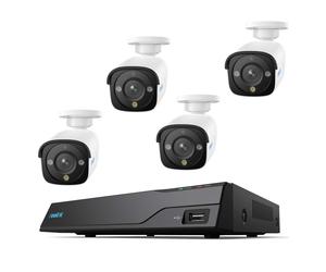 Sistema de videovigilancia Reolink NVS8-12MB4 1x NVR (modelo NVS8), 4 cámaras de vigilancia de 12 MP, in isco duro de 2 TB