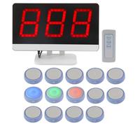 Sistema de zumbador de preguntas con control remoto y monitor, juegos de botones de respuesta de 4 a 10 jugadores para programas de juegos interactivos, concursos educativos, 10 botones