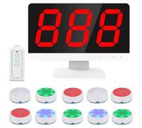 Sistema de zumbador inalámbrico con botones LED y anfitrión para concursos de juegos y cuestionarios de fiesta