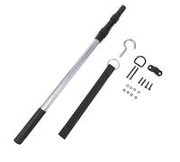 Sistema desplegable de escalera para ático, kit de gancho y cuerda de aleación de aluminio para puertas rodantes de garaje de loft, 53 cm a 1,1 m, extensible