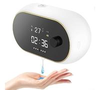 Sistema dispensador automático de jabón de espuma líquida sin contacto de 450 ml de monitoreo en tiempo real (gel blanco)