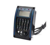 Sistema Ecualizador EQ De 5 Bandas Preamplificador De Guitarra Acústica Pastilla Piezoeléctrica Pantalla LCD Madera Con Función De Sintonizador