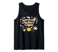 Sistema ejecutándose en 1% Esfuerzo Funny Meme Mental Burnout Camiseta sin Mangas