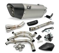 Sistema escape completo LeoVince SBK LV-14 RACING titanio tapa carbono
