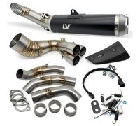Sistema escape completo LeoVince SBK LV RACE RACING Black Edition acero inox