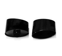 Sistema Escape Silenciador Punta Tubo Escape Boquilla Oval Gran Diámetro 220Mm Acero Inoxidable Para Audi A3 A4 A5 A6 A7(B Style Black)