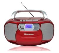 Sistema estéreo portátil Roadstar RCR-4635UMP/RD 3,6W RMS USB AUX CD Cassette FM Rojo