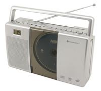 Sistema Estéreo Portátil Soundmaster RCD1185 Digital FM CD LCD Gris