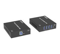 Sistema extensor USB 3.0 RJ45 + hub SpeaKa Professional SP-USBE-800 1+4 puertos Extensión por cable de red, pilotable