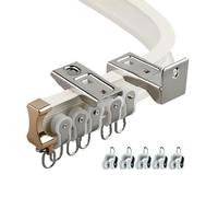 Sistema flexible K - Varilla de flexión ajustable suave y silenciosa, fácil de instalar, montaje en pared/techo, 1-6,5 m, Clete con accesorios para decoración del hogar