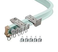 Sistema flexible K - Varilla flexible de 1 a 6,5 m, silenciosa y suave para montaje en pared/techo, fácil instalación con accesorios, T para el hogar y la oficina