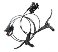 Sistema hidráulico del freno de disco para las bicicletas de montaña con pistones duales integrados CNC de la bomba de aluminio y la tubería flexible resistente a la explosión en color negro