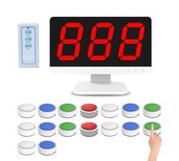 Sistema inalámbrico de juego de preguntas con pantalla LCD, zumbadores de respuesta de 3 a 16, múltiples modos de respuesta para programas de juegos y concursos