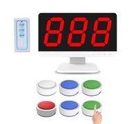 Sistema inalámbrico de juego de preguntas con pantalla LCD, zumbadores de respuesta de 3 a 16, múltiples modos de respuesta para programas de juegos y concursos