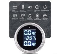 Sistema inalámbrico de monitor de presión de neumáticos TPMS para motocicleta con 2 sensores externos, funciona con energía solar, pantalla impermeable, alarma en tiempo real para presión y