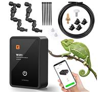 Sistema Inteligente de Nebulización de Reptiles, Mister Automático con Doble Cabezal Ajustable de 360° para Terrario, Sistema de Pulverizador de Selva Tropical, Sistema de Riego de Plantas de Interior