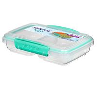 Sistema Juego de 4 fiambreras pequeñas divididas en 2 secciones, 350 ml, varios colores