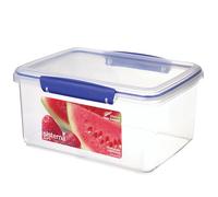 Sistema KLIP IT recipiente para guardar alimentos | 3 l | Recipiente apilable con tapa hermética para comidas preparadas | Sin BPA | Clips azules | 1 unidad