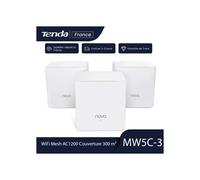 Tenda Nova Mesh MW5C - Sistema Router WiFi para Todo el Hogar (3 Unidades, Mu-Mimo, Seamless Roaming, Fast Ethernet, Control Parental, Funciona con Alexa)