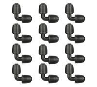 Sistema Micro Drip de 13 mm Conector en L, conector de tubo de codo para el cambio de dirección del tubo de colocación, riego preciso para plantas