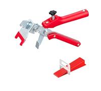 Sistema Niveladores Azulejos con 1 Alicate, 2mm 400 Piezas Lengüetas, 200 Cuñas Reutilizables, Kit Nivelacion Azulejos, Suelo, Pinza Ayuda Colocación Baldosas para Sala Estar, Baño, Pared Ducha