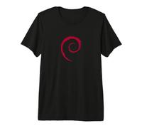 Sistema operativo Linux Distro Logo Spiral Swirl Oficial de Debian Camiseta Premium