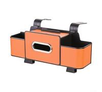 Sistema organizador de asiento trasero de coche con 4 zonas específicas para propósito y portavasos para administrar los elementos esenciales diarios en interiores para SUV, furgoneta, sedán (negro)