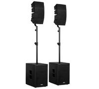 Sistema PA Vonyx VX922 1600W RMS Bluetooth 5.0 DSP USB Line Array