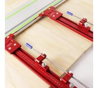 Sistema paralelo de aleación de aluminio para cortes repetibles para riel de sierra de pista, apto para herramientas de carpintería Festool