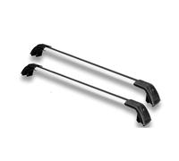 Sistema portaequipajes Barras transversales techo barras portaequipajes aleación aluminio con cerradura para Cadillac para XT5 2025 piezas automóvil Baca Coche(Silver and Black)