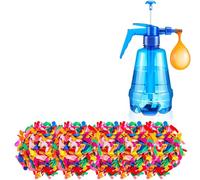 Sistema profesional de llenado de globos de agua, 1 bomba + 1000 globos, estación de inflado rápido para fiestas de verano, juegos de agua en el patio trasero y playa, varios colores