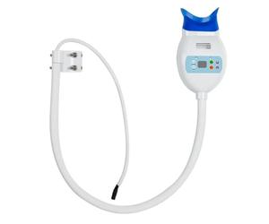 Sistema profesional de luz blanqueadora dental, soporte de montaje en suelo, unidad de blanqueamiento de dientes con pantalla digital, blanco y azul