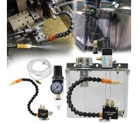 Sistema Pulverización Lubricante, 3L 24V Bomba Refrigerante Aerosol Rociador Niebla Aceite para Tubería Aire Torno CNC Fresado Taladro Máquina Herramienta Completamente Sellada Rociador Enfriamiento