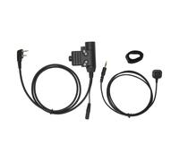 Sistema Push-To-Talk para mayor versatilidad, entornos ruidosos, transmisión de sonido nítida para walkie-talkies Icom serie V8, PTT grande