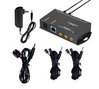 Sistema repetidor de infrarrojos IR Kit de hasta 6 dispositivos, juego de extensor remoto IR oculto, adecuado para kit extensor de control remoto de dispositivos infrarrojos-LD (control de 4