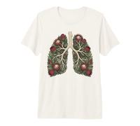 Sistema respiratorio botánico de la Flor de Protea de los pulmones Camiseta Premium