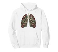 Sistema respiratorio botánico de la Flor de Protea de los pulmones Sudadera con Capucha