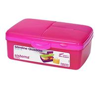 Sistema Slimline - Fiambrera de 4 compartimentos, color fucsia