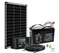 Sistema Solar 100W AGM Batería 101Ah 12V Batería Sistema Completo BIG-L...