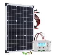 Sistema Solar 50W Módulo Solar con Controlador de Carga LCD de 10A Kit de...