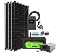 Sistema Solar 800W 24V 100Ah - 2000W Potencia CA - LiFePO4 Autark Pro XL