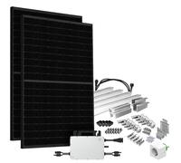 Sistema Solar 860W Balcón Central Eléctrica Bifacial Full Black Solar-Direct ...