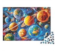 Sistema Solar Arte_1 Puzzle Mil Piezas para Personas Mayores Decoración De Pared Actividad para Fiestas Elección Amazon Detalles Nítidos Cartón 52x38cm/1000pcs